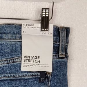 NWT Joe's Jeans Luna High Rise Cigarette Raw Hem 31